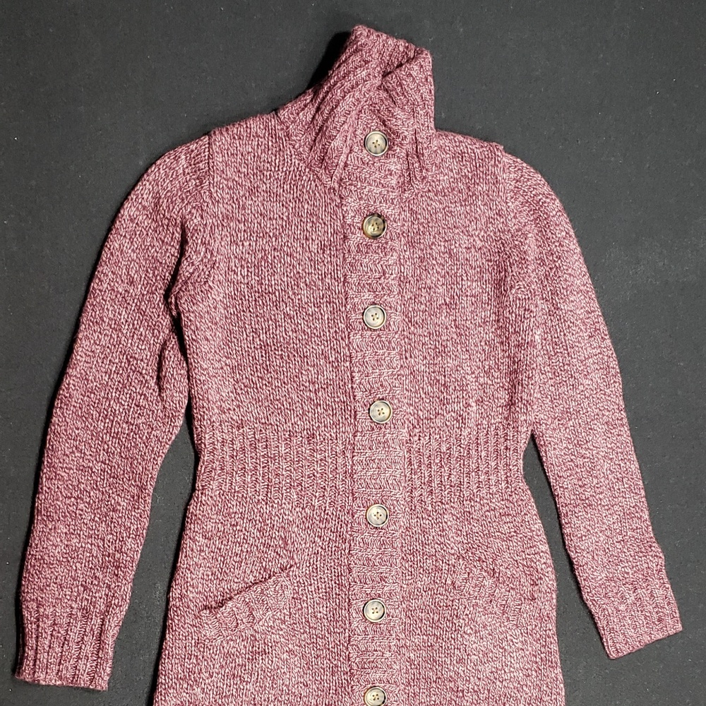 Merona Purple Knit Button Cardigan